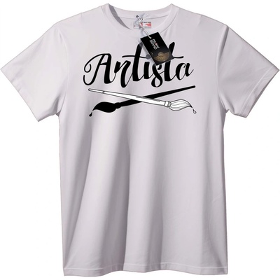 NOONEBRAND Тениска 'Артиста' с Четка - M, Black