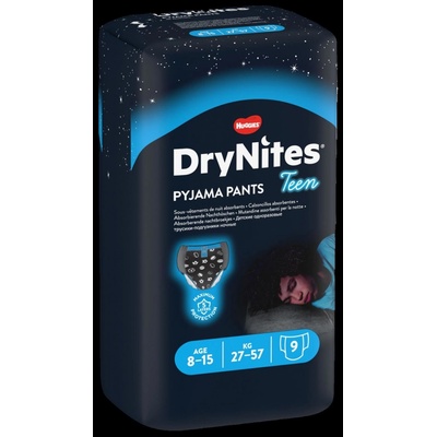 Huggies Dry nites absorpční kalhotky 8-15 let/girls/27-57 kg 9 ks
