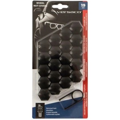 Декоративни капачки Versaco за болтове на джантите 19мм - черни