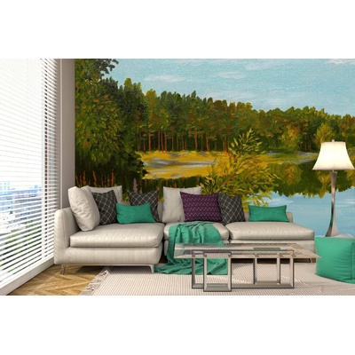 DIMEX ART Самозалепваща се флизелинова фототапета картина - иглолистна гора 375 x 250 см