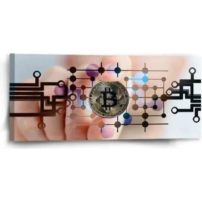 Sablio Obraz Bitcoin - 110x50 cm