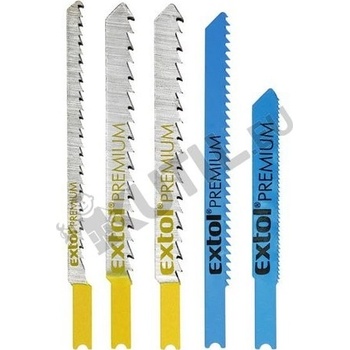 Extol Premium plátky do přímočaré pily-mix sada 5ks úchyt UNIVERSAL 8805600