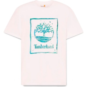 Timberland Мъжка тениска Timberland Water Stack Logo S/S Tee T-shirt - White (216-8627-0313)