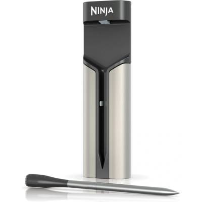 Кухненски термометър Ninja ProChef WP100EU, Bluetooth, Мобилно приложение, Сензор за вътрешна и околна темп, До 370C, Черен/сребрист (WP100EU)