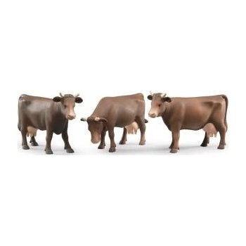 BRUDER Brown cow figurine in three poses