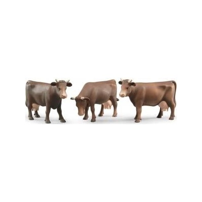 BRUDER Brown cow figurine in three poses