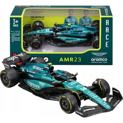 BBurago Model Aston Martin F1 AMR23 14 Fernando Alonso 2023 1:43