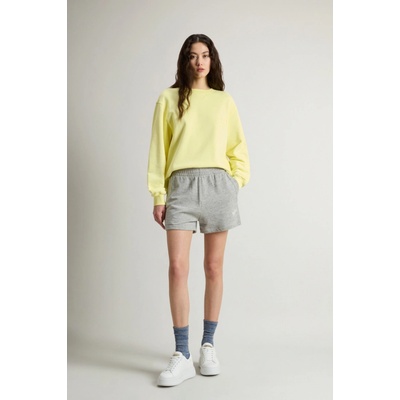 Woolrich TEPLÁKOVÉ ŠORTKY MOULINE' FLEECE SHORT MEDIUM GREY