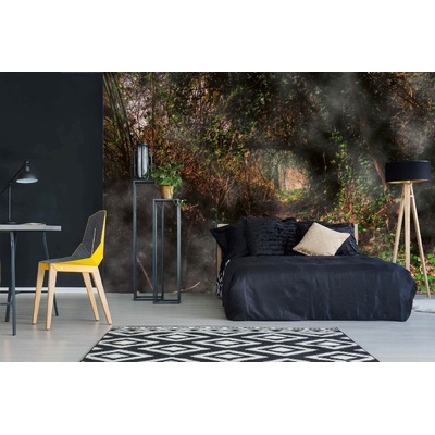 DIMEX ART Самозалепваща се флизелинова фототапета мистериозна пътека през гората 375 x 250 см