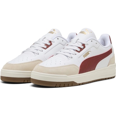 PUMA Маратонки Puma Men's Shuffle Downtown Court Trainers - White/Red/Gold