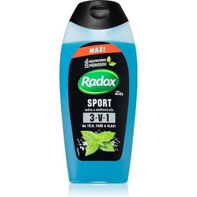Radox Sport Mint & Sea Salt енергизиращ душ-гел за мъже 400ml
