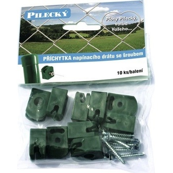 Príchytka Pilecký so skrutkou 10 ks zelená