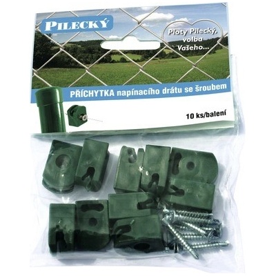 Príchytka Pilecký so skrutkou 10 ks zelená