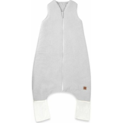 Baby Nellys Mušelínový spací vak so zahrnovacími nohavičkami šedý