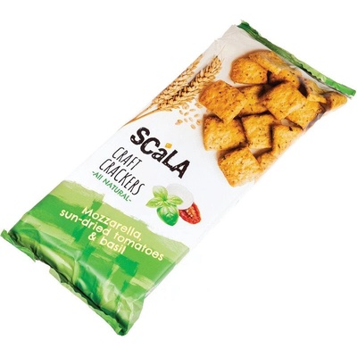 SCALA КРЕКЕРИ С МОЦАРЕЛА СУШЕНИ ДОМАТИ И БОСИЛЕК 100Г