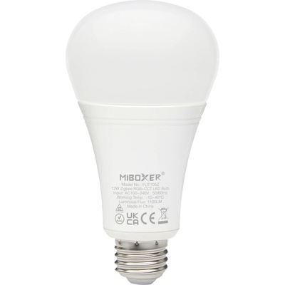 MiBoxer FUT105Z Smart LED žiarovka E27, 12W, RGB+CCT, Zigbee 3.0