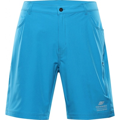 Alpine Pro Col pánske softshellové kraťasy MPAA639 neon atomic blue