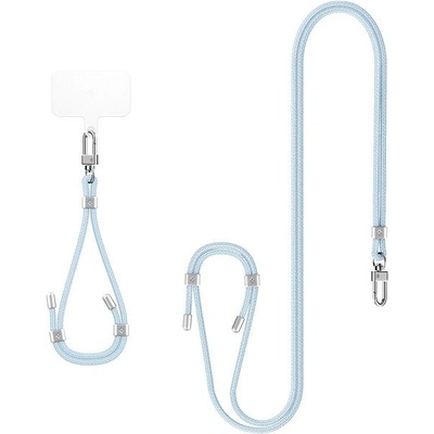 Snúrka na krk Spigen Universal Set 2 (Cross Body Strap 1P + Wrist Strap 1P + ConTag2 1P), mute blue