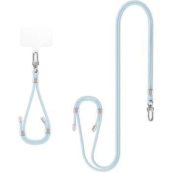 Snúrka na krk Spigen Universal Set 2 (Cross Body Strap 1P + Wrist Strap 1P + ConTag2 1P), mute blue