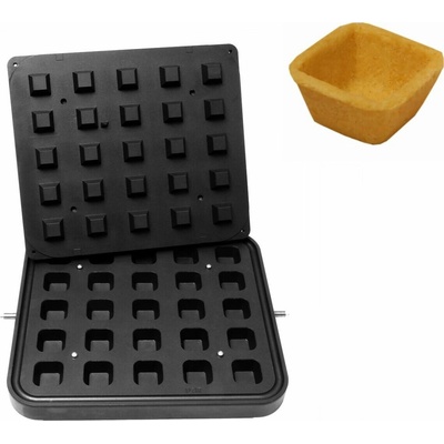 G.Gastro Forma pro tartletkovač TMPIC - Tvar: 25x Čtverec - 40x40 mm - D9783839