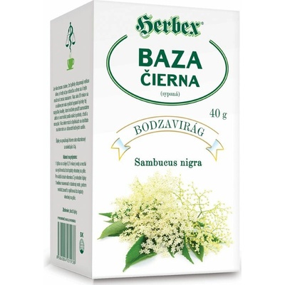 Herbex Bez černá květ sypaný čaj 40 g
