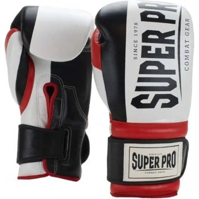 SUPER PRO БОКСОВИ РЪКАВИЦИ SUPER PRO BRUISER BLACK/RED - 12 oz