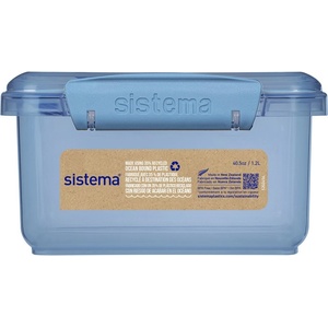 Holmes Products (Europe) Limited Кутия за обяд Sistema Ocean Bound Lunch Plus с прибори 1.2 л, синя