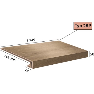 BRASED Longline Step 2BP 1093 Dub kamenný
