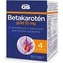 Doplnky stravy Gs Betakarotén Gold 15 Mg s nechtíkom a šafranom 80+40 kapsúl