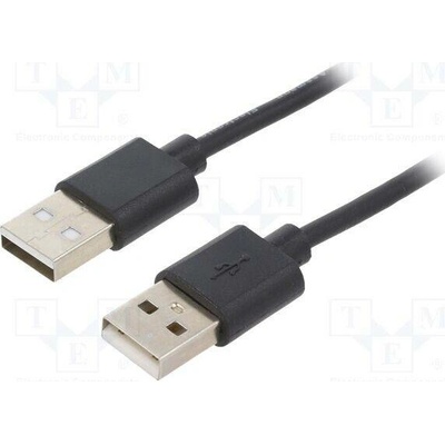 Digitus AK-300100-018-S USB 2.0, USB A vidlice, z obou stran, niklovaný, 1,8m