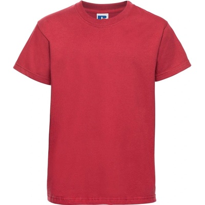 Russell Athletic 180B / Детска тениска с къс ръкав, 100% памук - класическо червено 152 (10180B248a7)