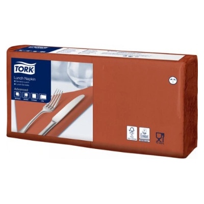 TORK ubrousky papírové 2V terakota 33x33cm