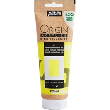 Pébéo Origin АКРИЛНА боя Lemon Cadmium Yellow Hue 120 ml 1 бр (817101)