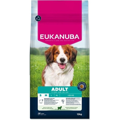 Eukanuba Adult Small & Medium rich in Lamb 2 x 12 kg