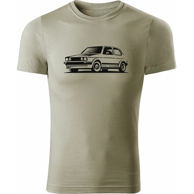 T-ričko Volkswagen Golf Mk2 Line pánske tričko král'ovská modrá čierna