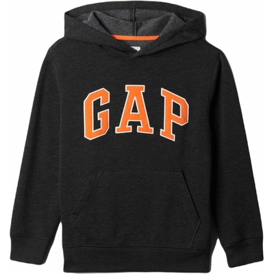 GAP V-New Campus Logo Hood čierna oranžová