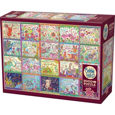 Cobble Hill Пъзел Cobble Hill от 2000 части - Щастливи мисли (49023)