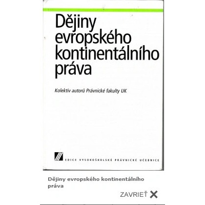 Dějiny evropského kontinentálního práva