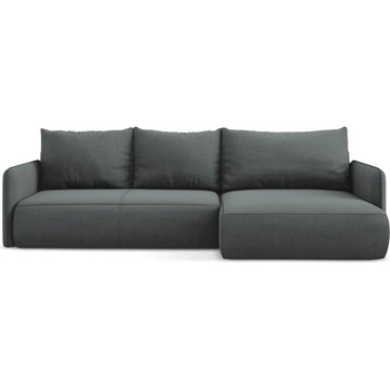 makamii Сив разтегателен ъглов диван с място за съхранение (десен ъгъл) Nanea - Makamii (NANEA_RCF_M_24_P1_C16)