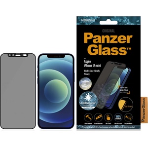 Panzer Стъклен протектор PanzerGlass за Apple iPhone 12 mini 5.4 Privacy CamSlider AntiBacterial - Черен