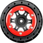 Pro-Line диск 2.2/3.0" Split Six преден H12 червено-черен (2)