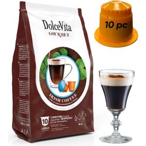 Dolce Vita Nespresso капсули Italfoods Dolce Vita Cappuccino с ИРЛАНДСКИ КРЕМ 10 броя