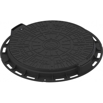 Standartpark Plastový kulatý poklop 800 mm černá