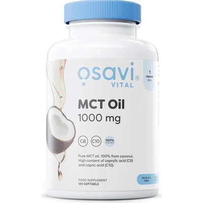 Osavi MCT Olej 1000 mg 120 softgelových kapslí