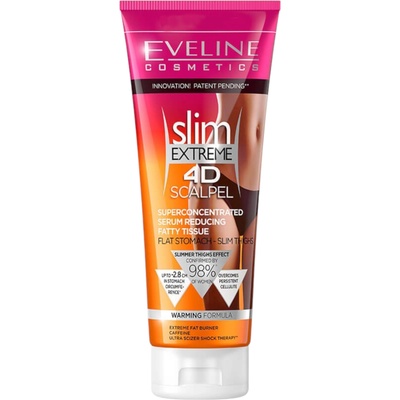 Eveline Cosmetics Slim Extreme 4D Серум за редукция на мастни натрупвания Scalpel, 250 ml