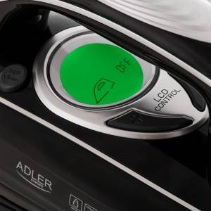 Adler Steam iron with water pump | LCD | 3000 W | 4 temp. settings | SWIFT GLIDE soleplate Ютии