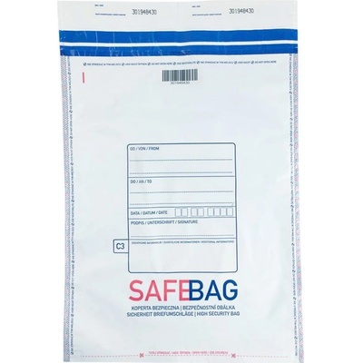 Bezpečnostná obálka SAFEBAG C3, šírka 335 mm, dĺžka 475 mm, klopa 35 mm