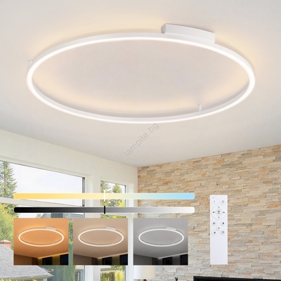 Brilagi - Димируемо LED осветително тяло PORTOFINO LED/85W/230V pr. 120 cm бяло + дистанционно управление (BG3241)