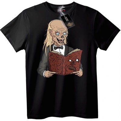 NOONEBRAND Тениска Зомби Четящ Книга - 2XL, White