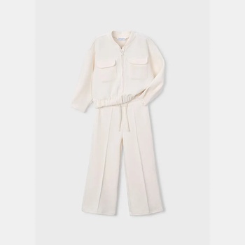 Mayoral Анцуг пике в цвят бяло за мини момиче Mayoral